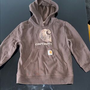 Carhartt Kids Hoodie in Brown
